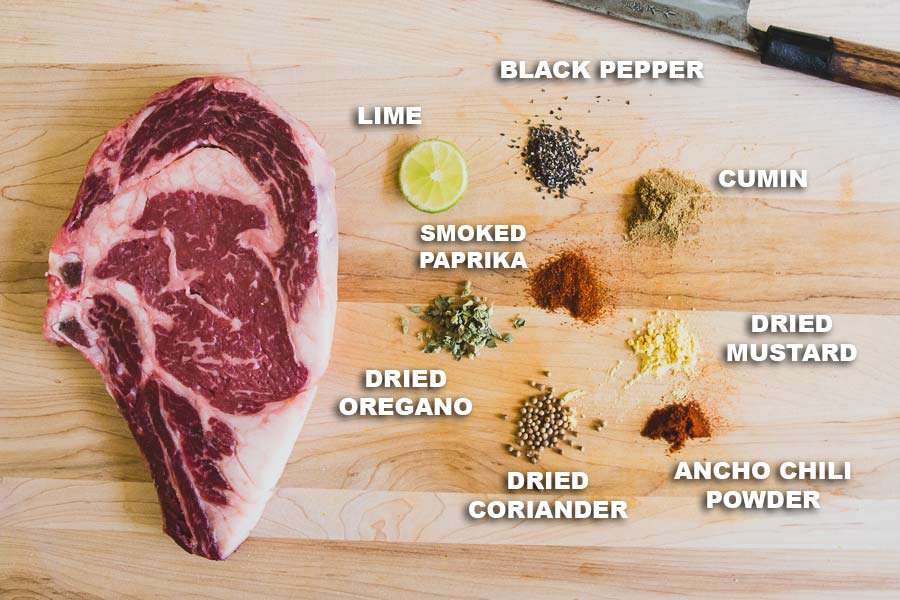 Tex Mex Steak Ingredients