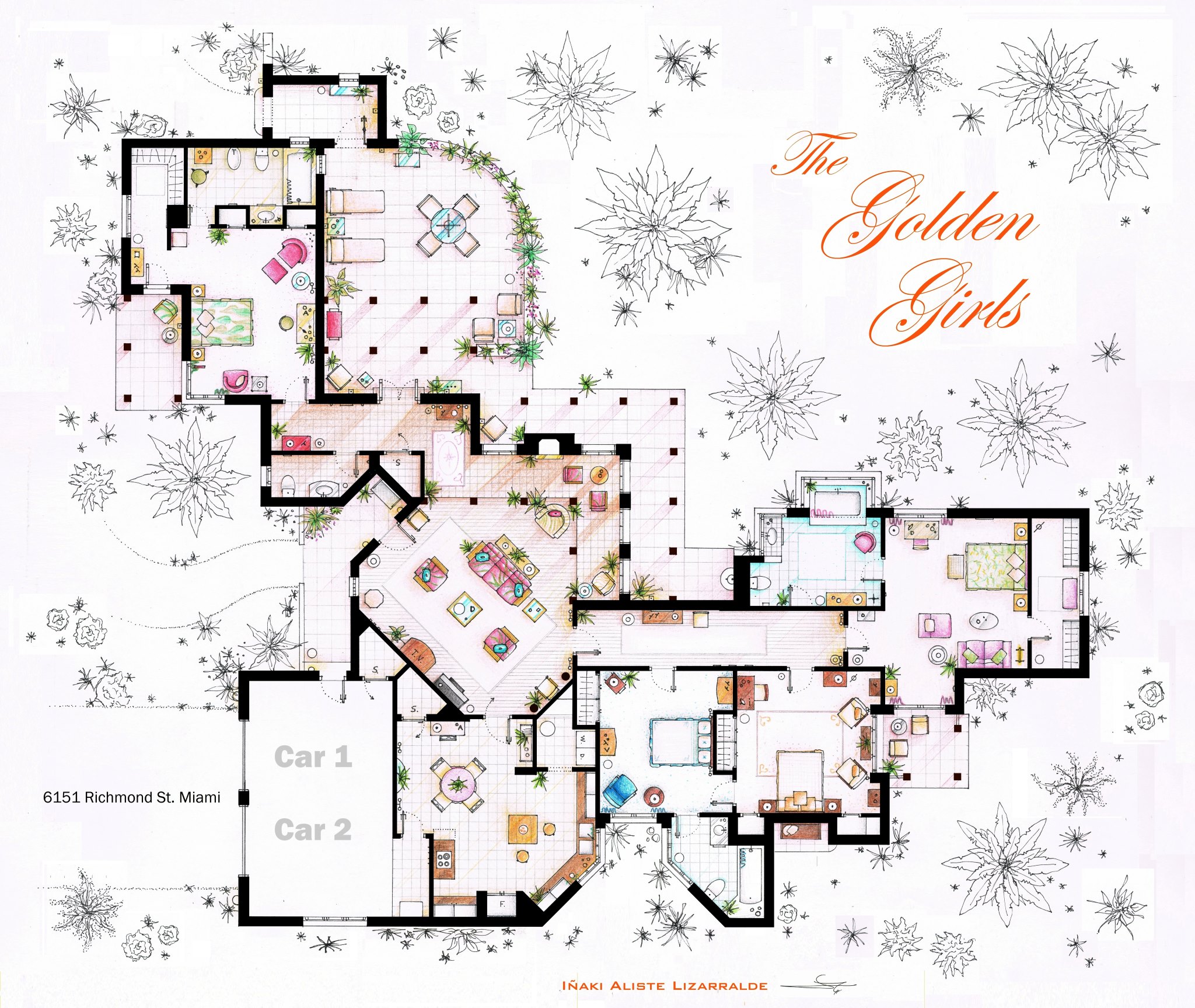 The Golden Girls Apartment Floor Plan