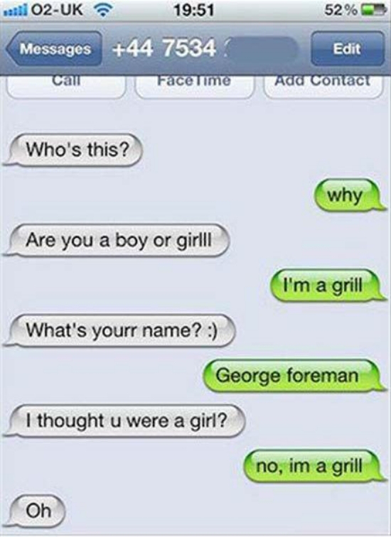 Wrong Number Texts (5)