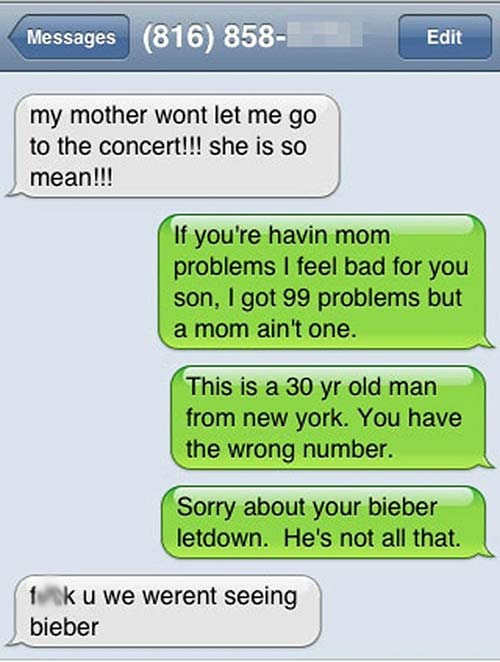 Wrong Number Texts (7)