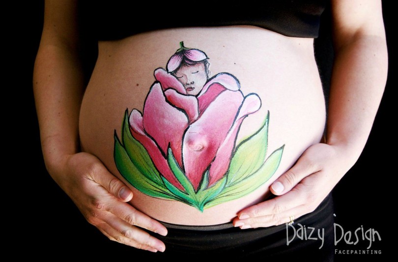 Pregnant Belly Painting 4