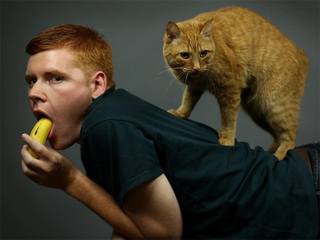 Man And Cat 1