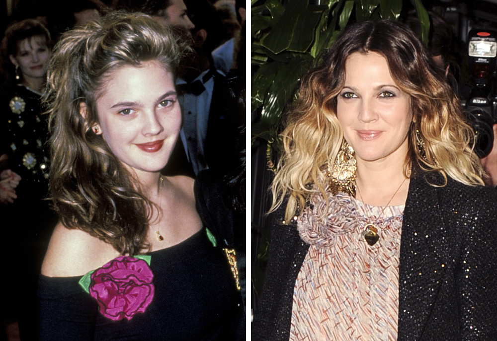 Drew Barrymore 1989 and 2011